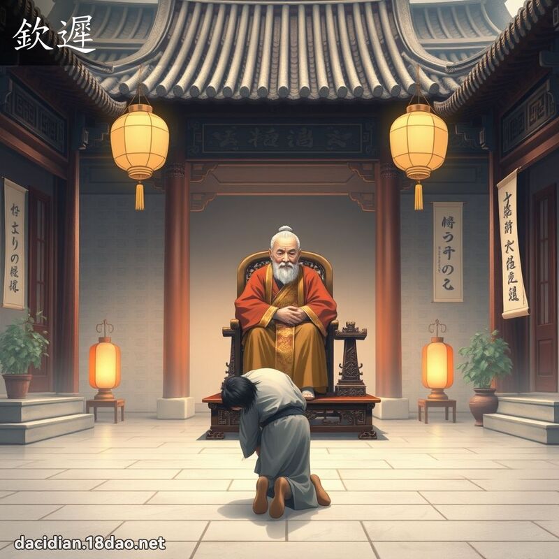 钦迟 - 国语大辞典配图