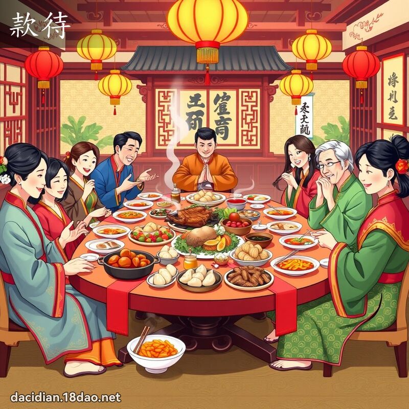 款待 - 國語大辭典配圖
