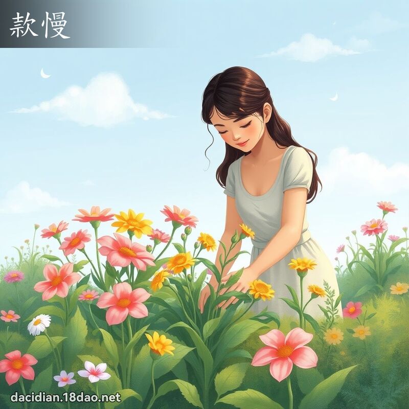 款慢 - 國語大辭典配圖