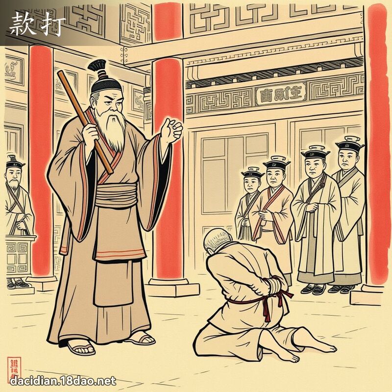 款打 - 國語大辭典配圖