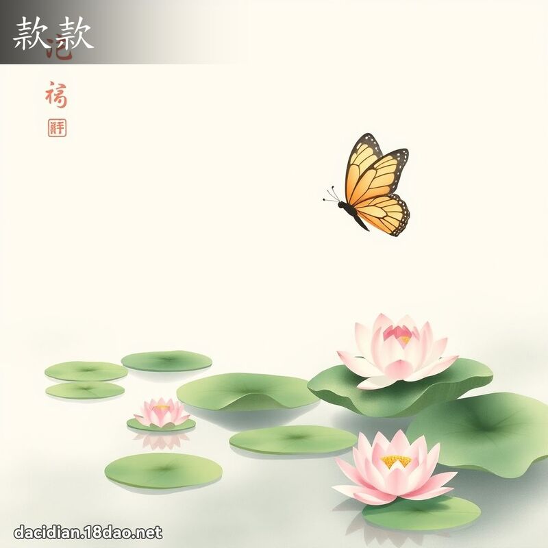 款款 - 國語大辭典配圖