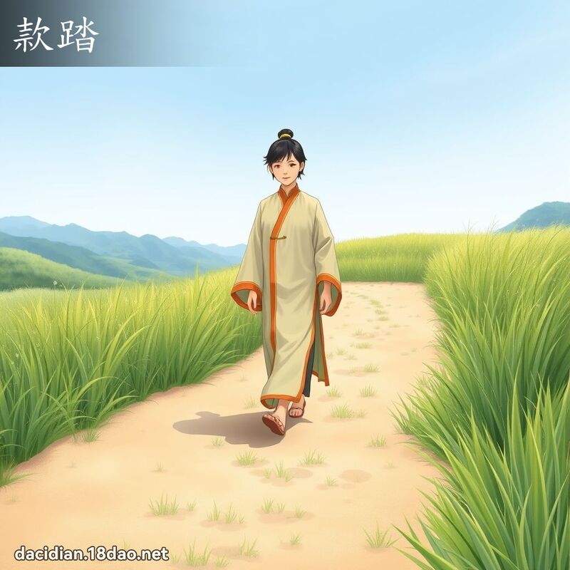 款踏 - 国语大辞典配图