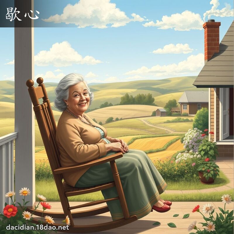 歇心 - 國語大辭典配圖