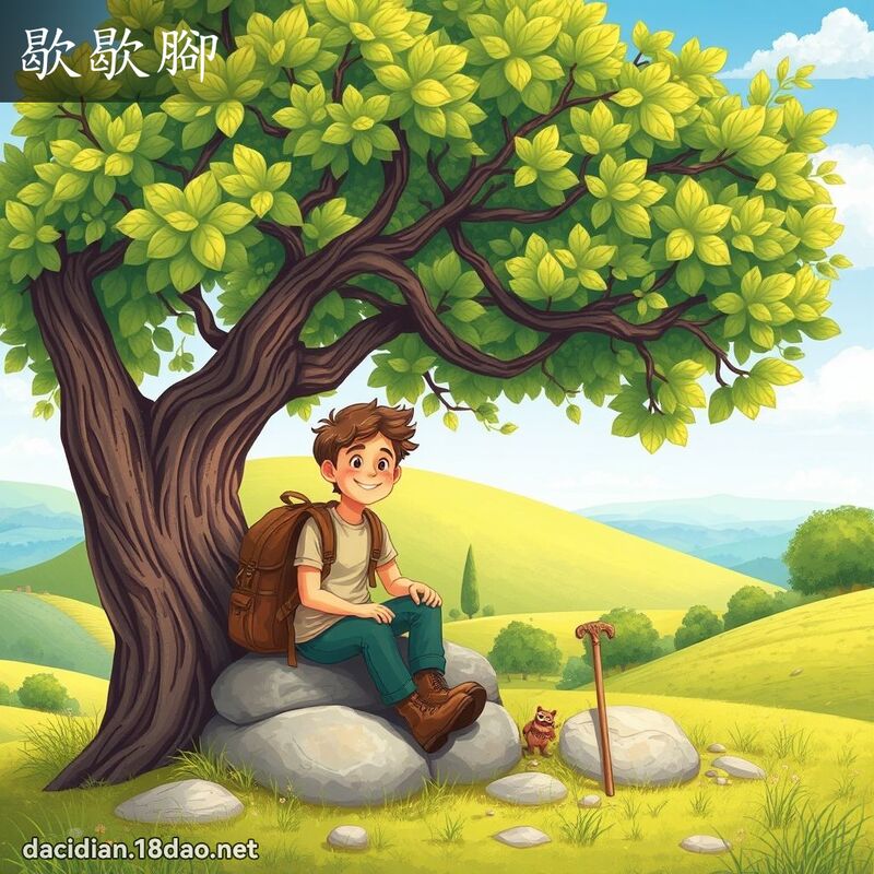 歇歇腳 - 國語大辭典配圖