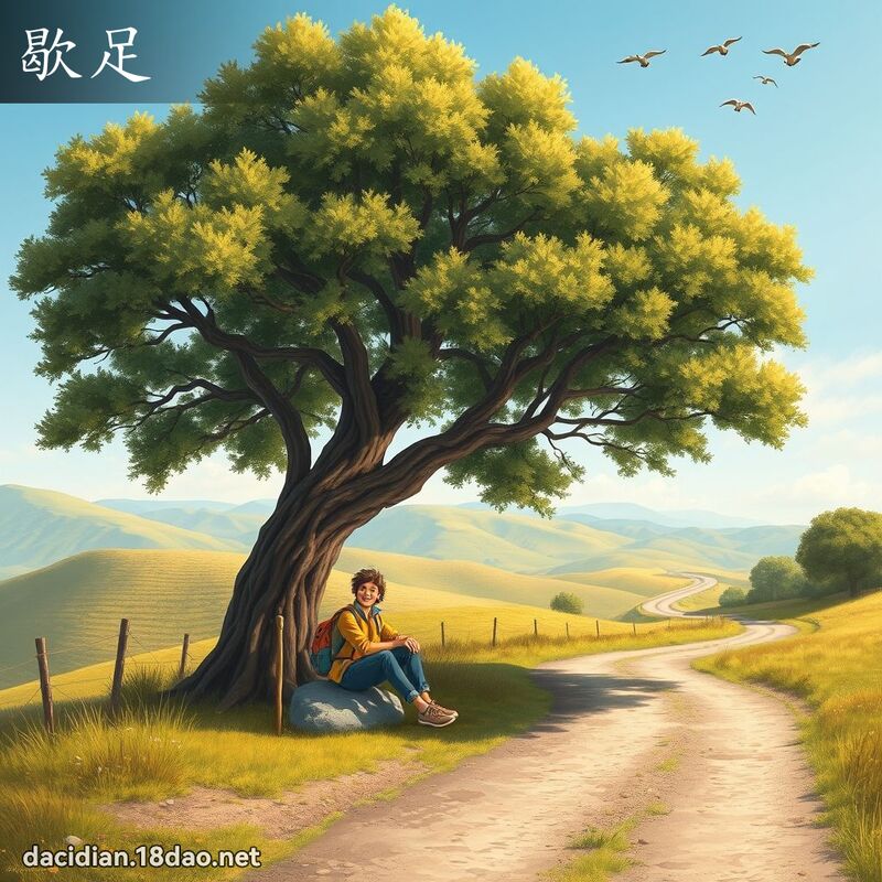 歇足 - 國語大辭典配圖