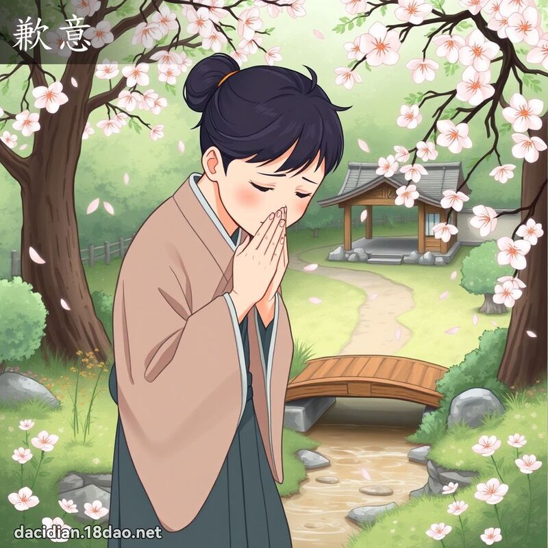 歉意 - 國語大辭典配圖