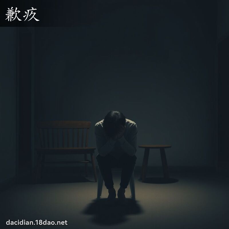 歉疚 - 国语大辞典配图