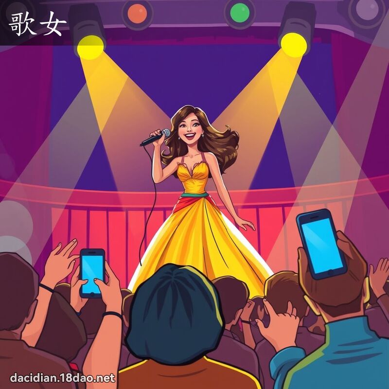 歌女 - 國語大辭典配圖
