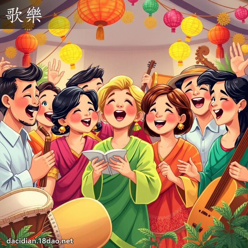 歌乐 - 国语大辞典配图