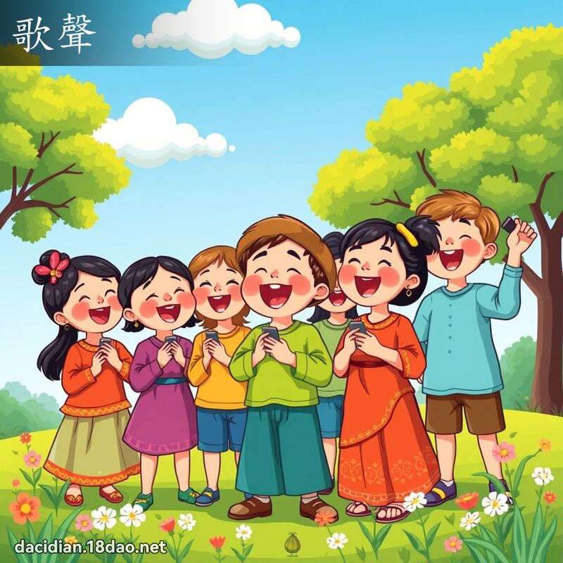 歌声 - 国语大辞典配图