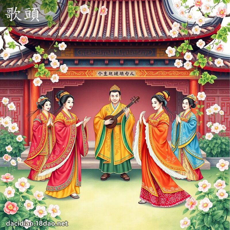 歌頭 - 國語大辭典配圖