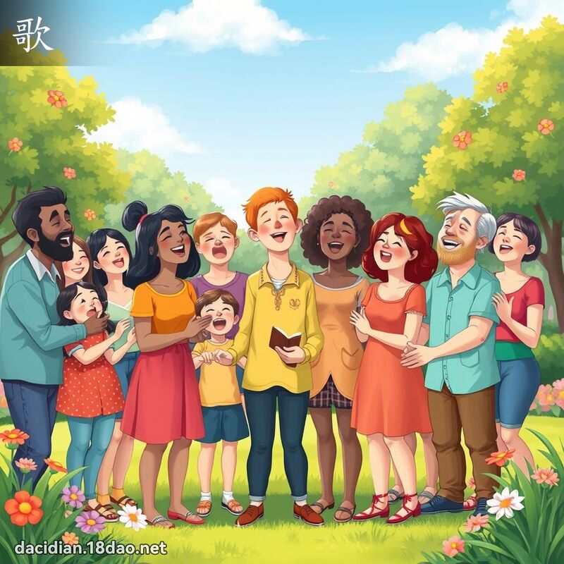 歌 - 國語大辭典配圖