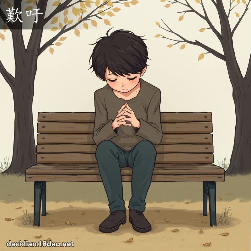 歎吁 - 國語大辭典配圖