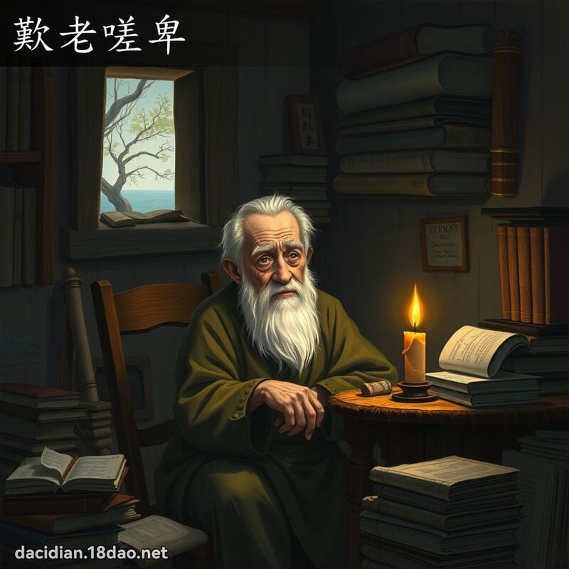 叹老嗟卑 - 国语大辞典配图