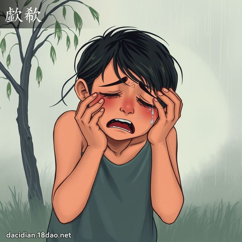 歔欷 - 国语大辞典配图