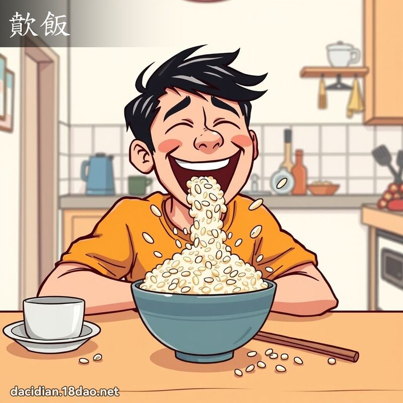 歕饭 - 国语大辞典配图