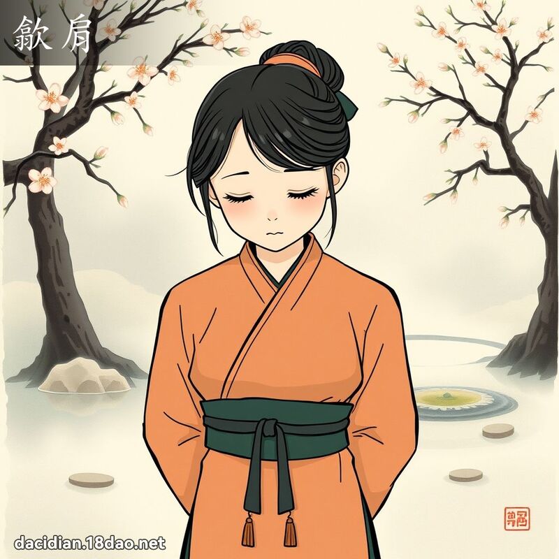 歙肩 - 國語大辭典配圖