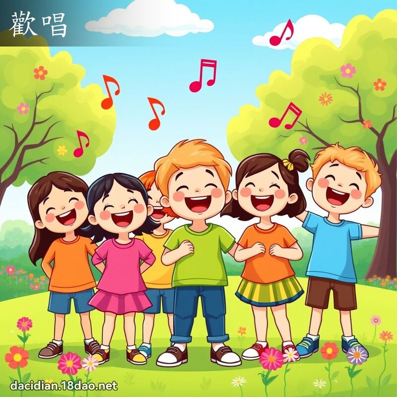 欢唱 - 国语大辞典配图