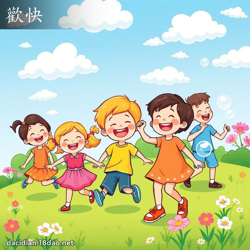 歡快 - 國語大辭典配圖