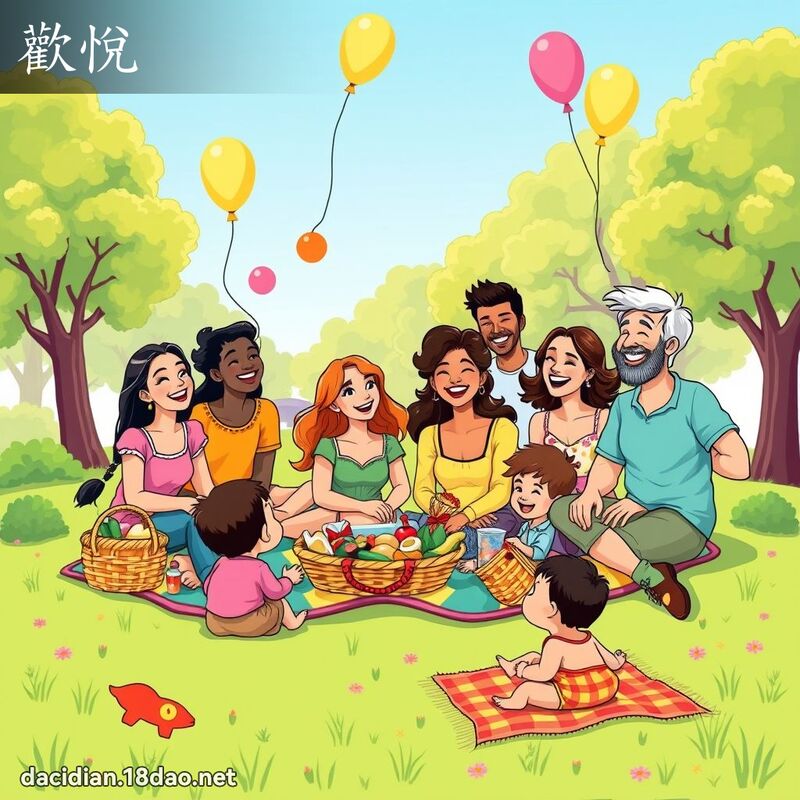 歡悅 - 國語大辭典配圖