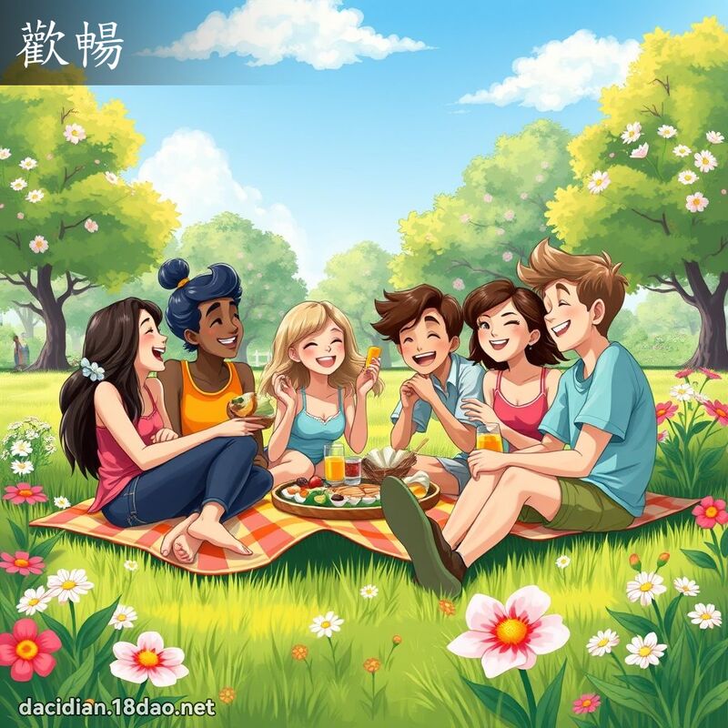 歡暢 - 國語大辭典配圖