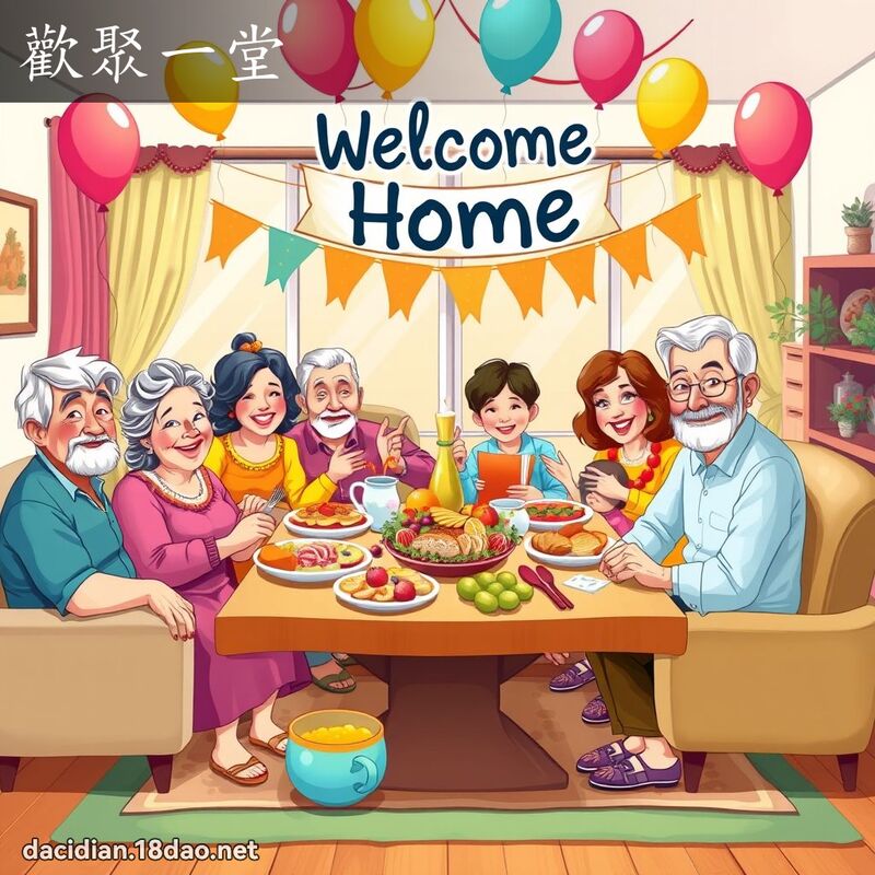歡聚一堂 - 國語大辭典配圖