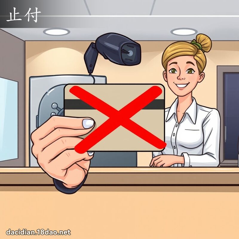 止付 - 国语大辞典配图