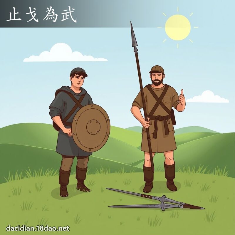 止戈為武 - 國語大辭典配圖