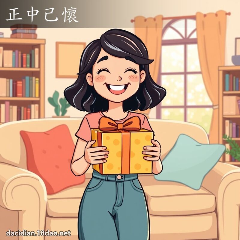 正中己怀 - 国语大辞典配图