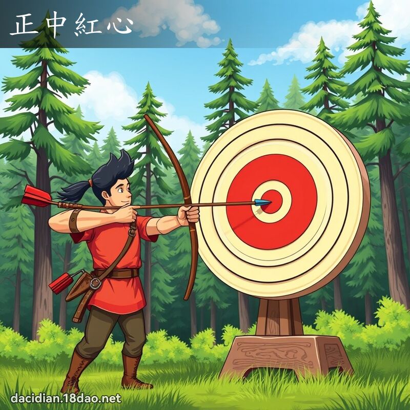正中红心 - 国语大辞典配图