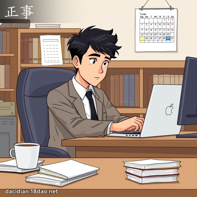 正事 - 国语大辞典配图