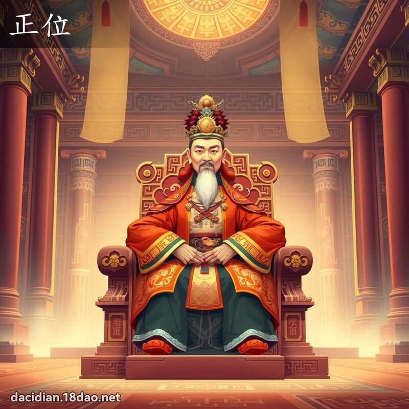 正位 - 國語大辭典配圖