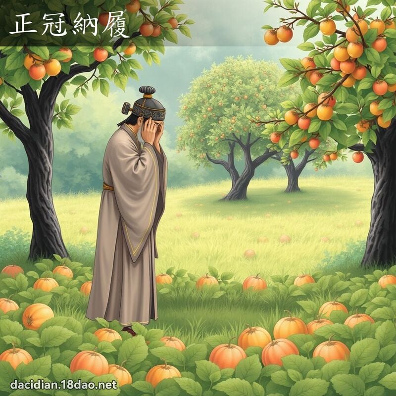 正冠納履 - 國語大辭典配圖