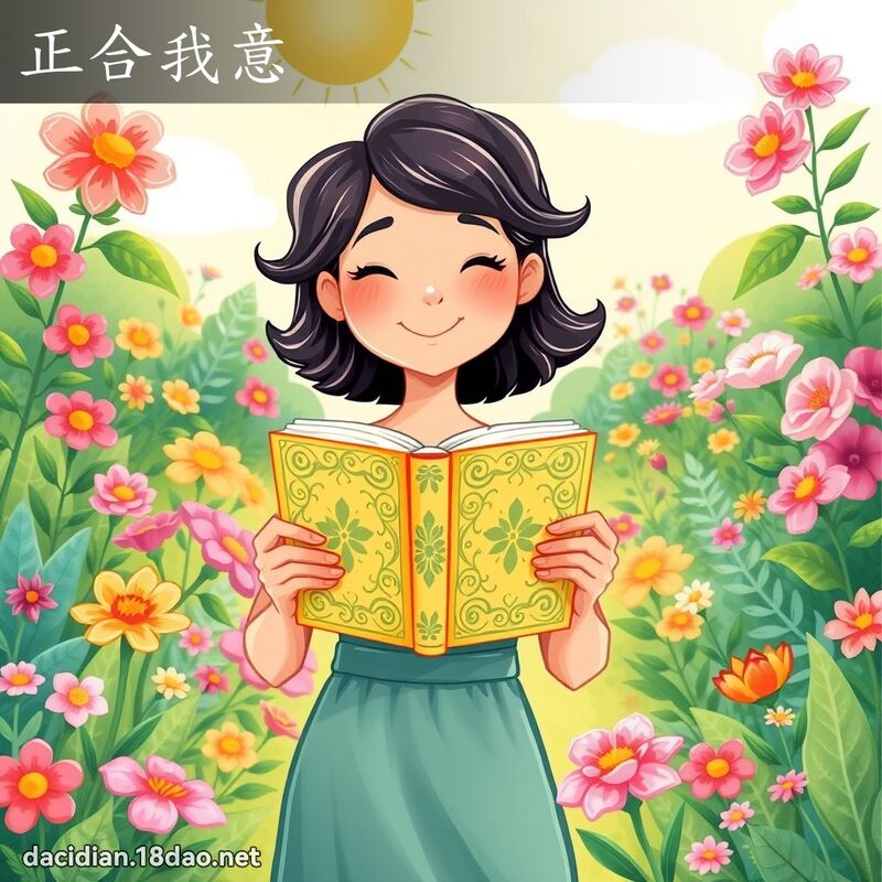 正合我意 - 國語大辭典配圖