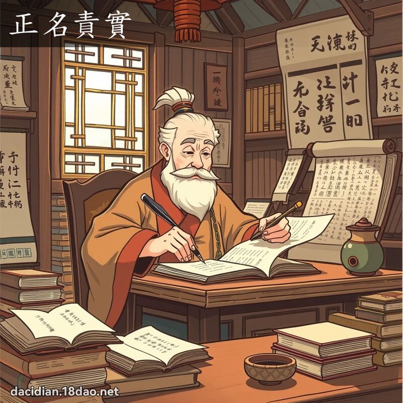 正名责实 - 国语大辞典配图