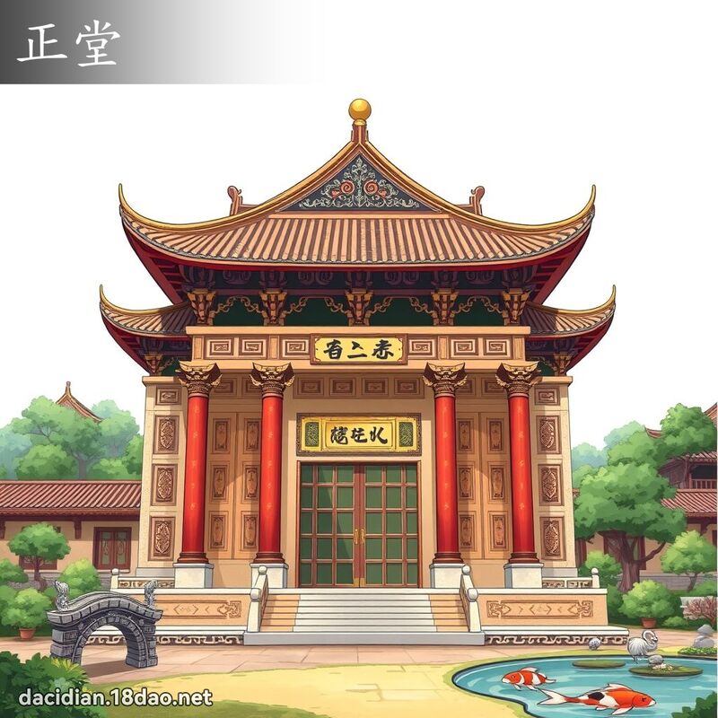 正堂 - 國語大辭典配圖