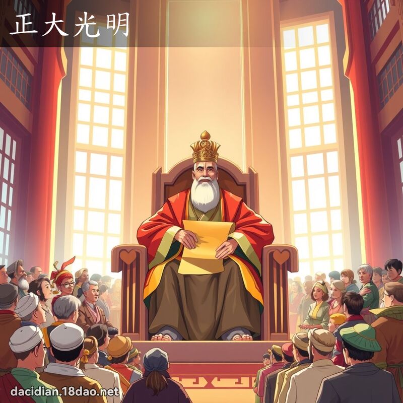 正大光明 - 國語大辭典配圖