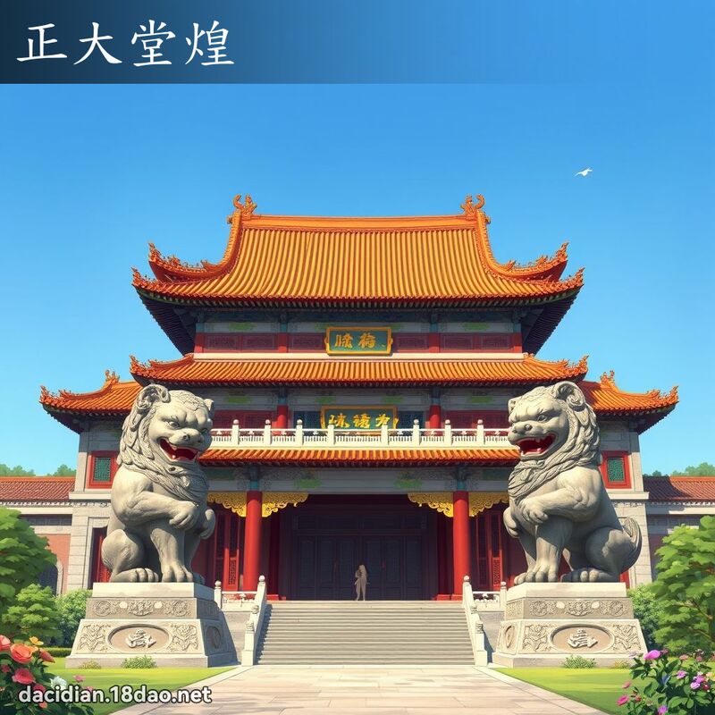 正大堂煌 - 国语大辞典配图