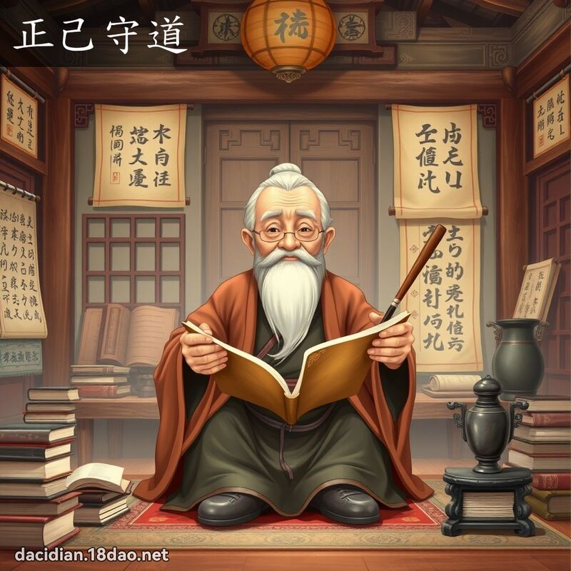 正己守道 - 国语大辞典配图