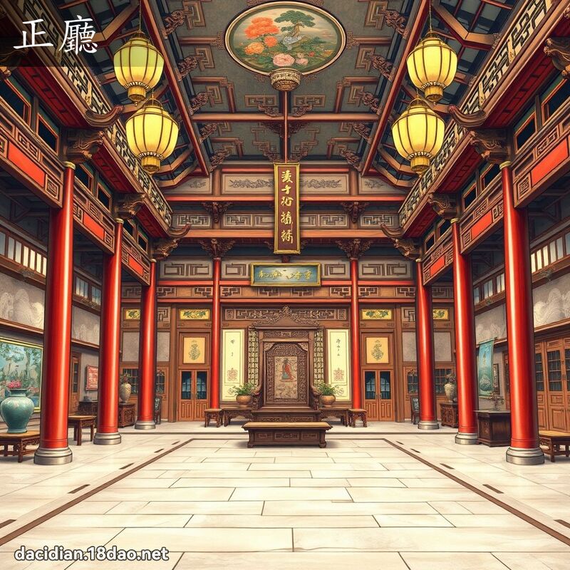 正廳 - 國語大辭典配圖