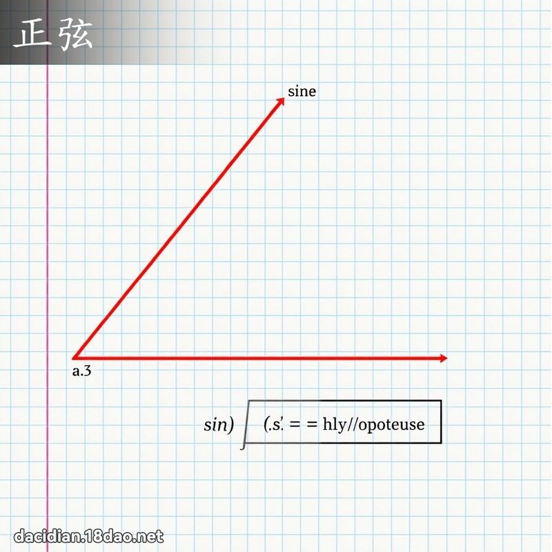 正弦 - 国语大辞典配图
