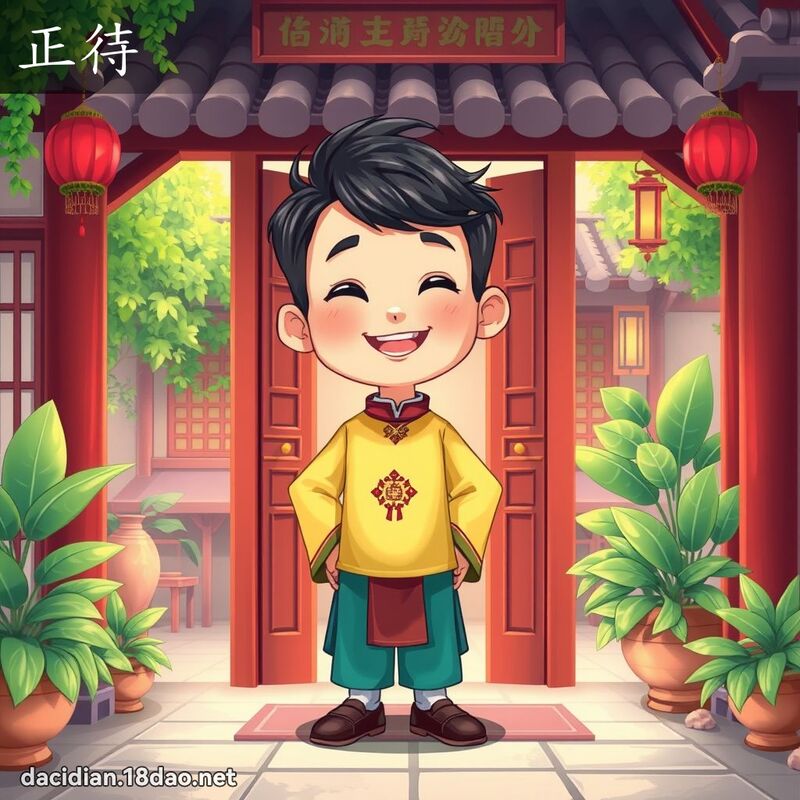 正待 - 国语大辞典配图