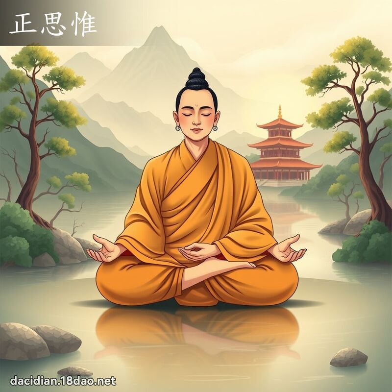 正思惟 - 国语大辞典配图