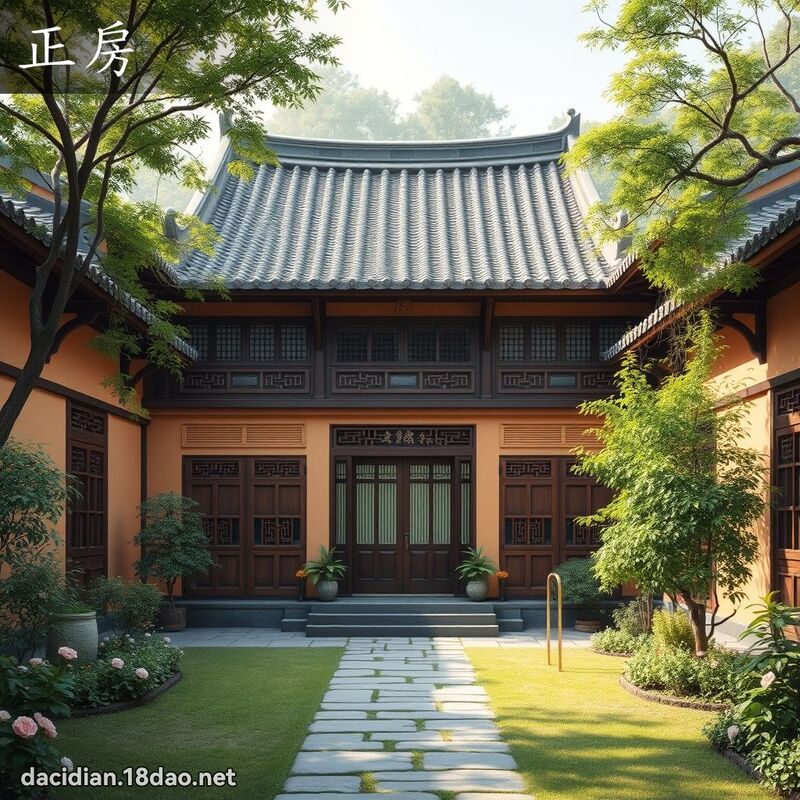 正房 - 國語大辭典配圖