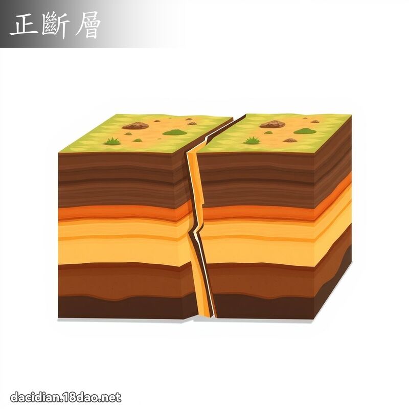 正斷層 - 國語大辭典配圖