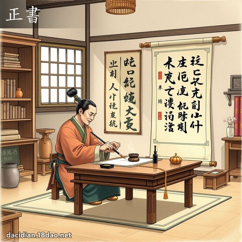 正书 - 国语大辞典配图