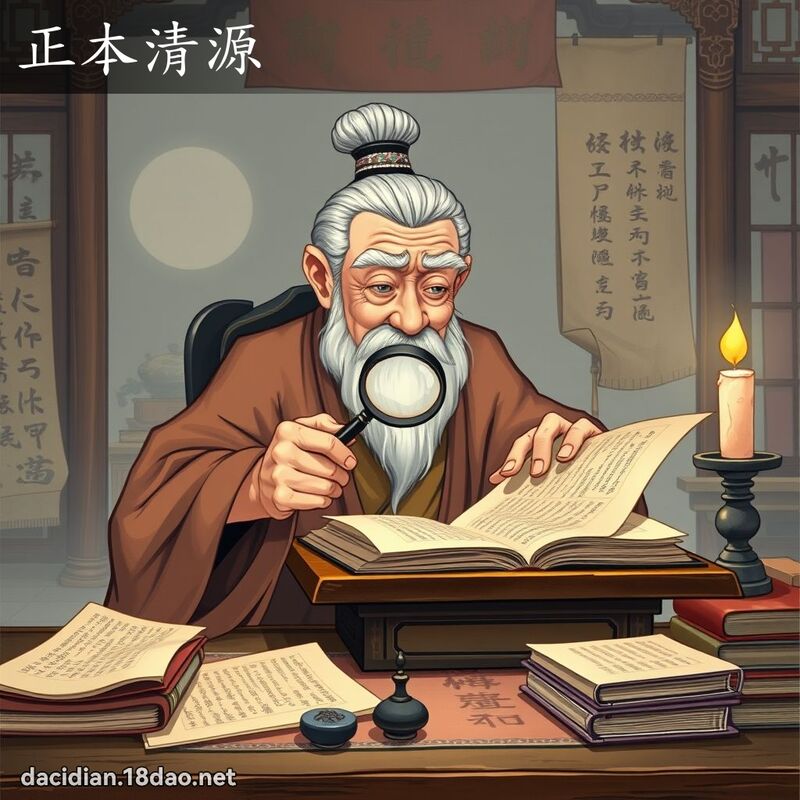 正本清源 - 國語大辭典配圖