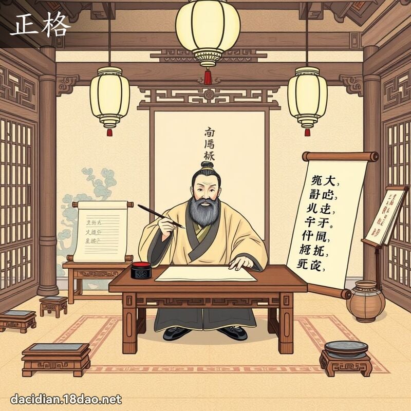 正格 - 国语大辞典配图