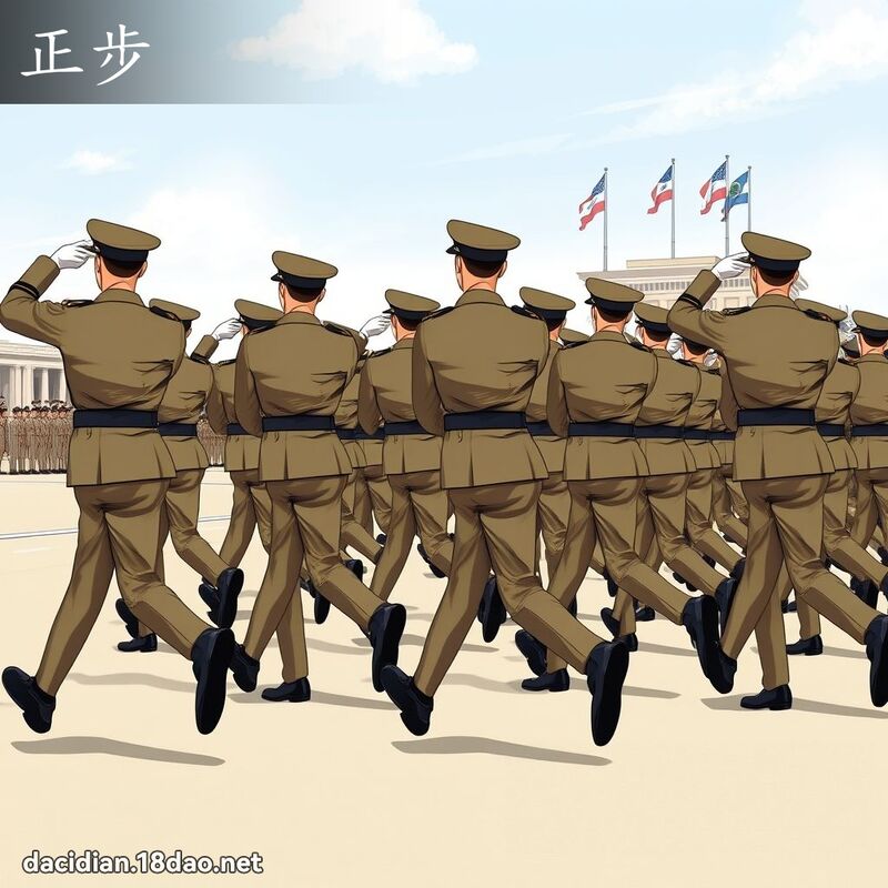 正步 - 国语大辞典配图