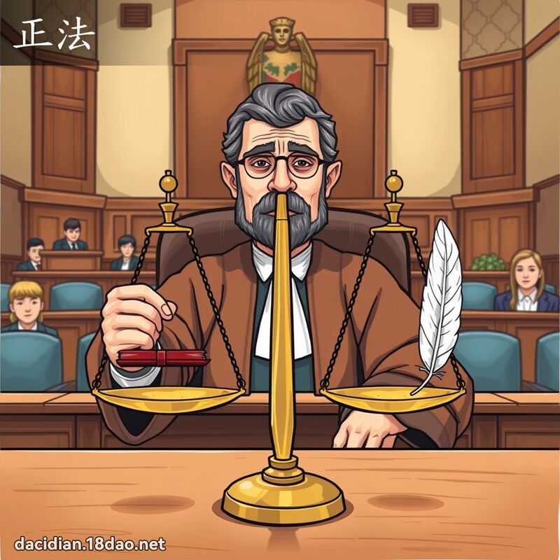 正法 - 国语大辞典配图